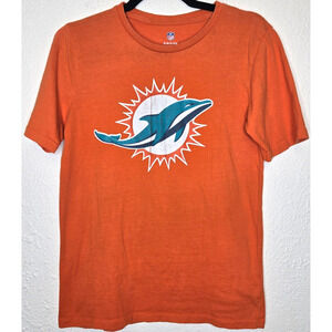 NFL Miami Dolphins Youth T Shirt XL 18 20 Orange Pro Football Legends Crew Tee